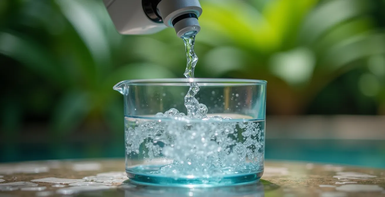 Matériel de filtration et purification d'eau pour trek tropical