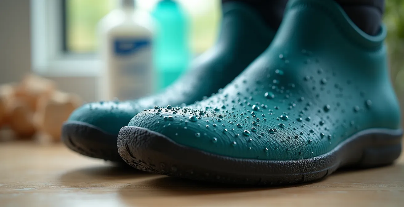 Kit de protection et soins médicaux pour surf sur récif tropical avec chaussons spécialisés